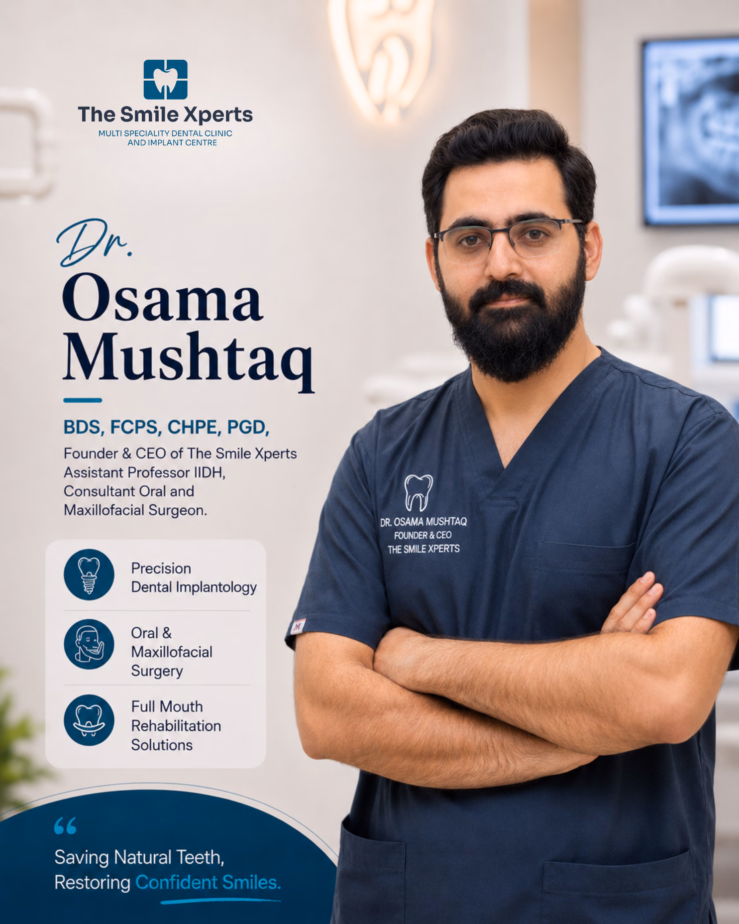 Dr. Osama Mushtaq, Consultant Oral and Maxillofacial Surgeon